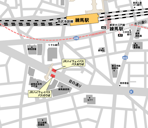 練馬駅全体地図